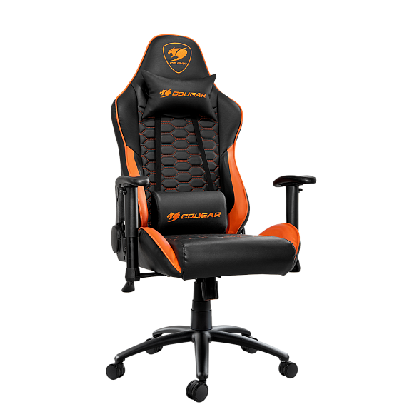 Кресло компьютерное игровое cougar armor black orange